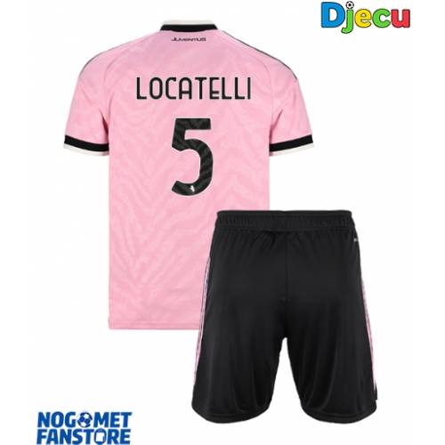 Juventus Manuel Locatelli #5 Gostujuci Dres za djecu 2026-27 Kratak Rukav (+ Kratke hlače)